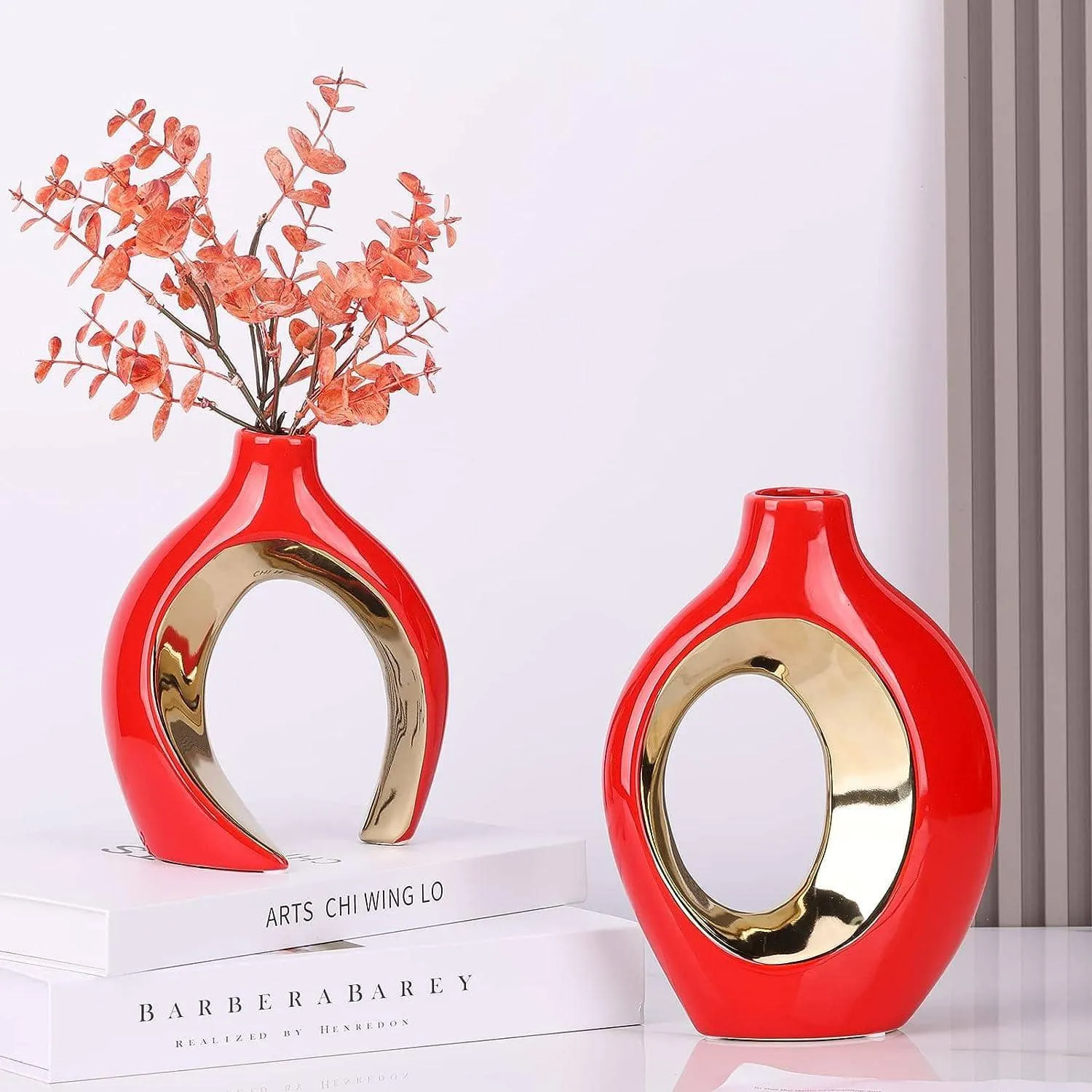 13786 rustic farmhouse vase set