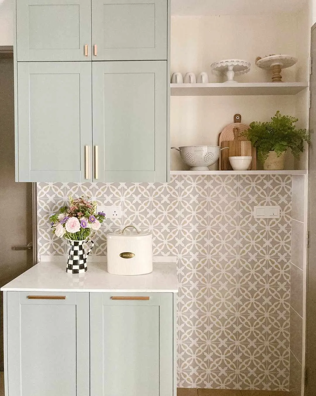 13791 sage green kitchen island