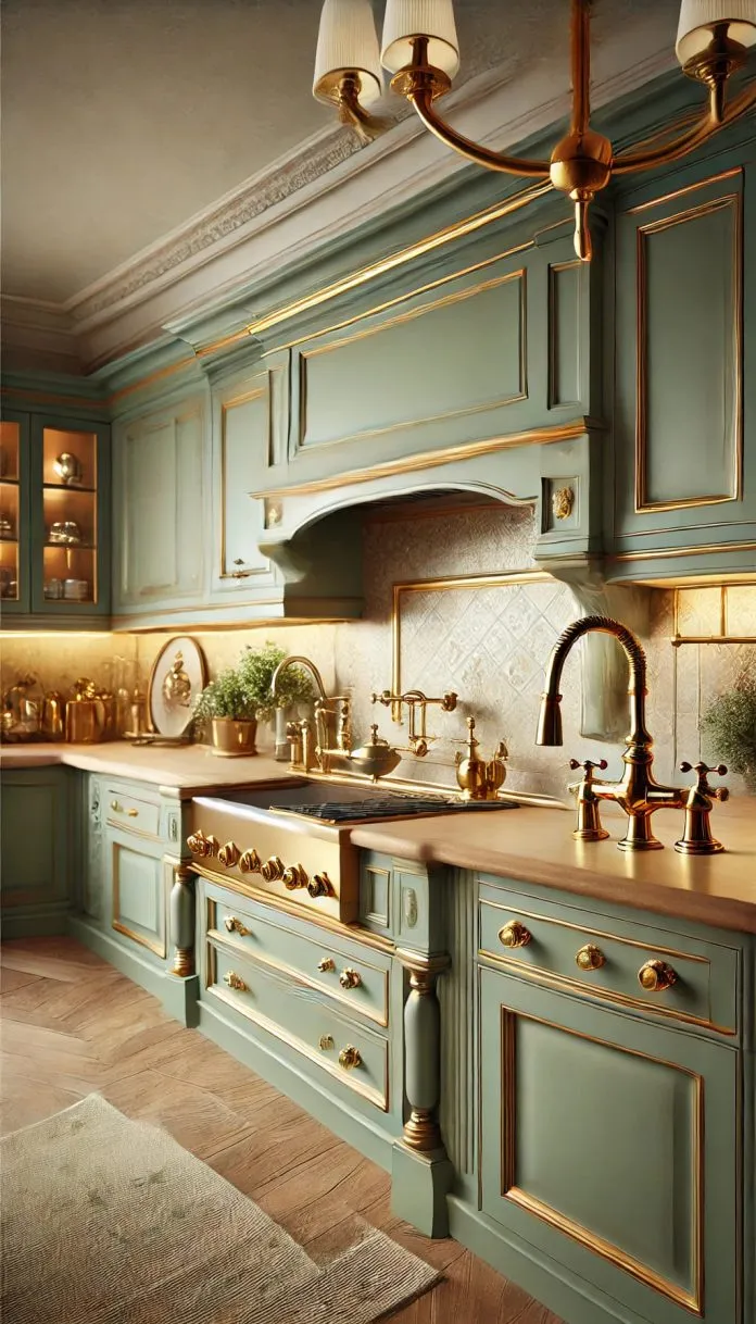 13791 sage green kitchen lighting