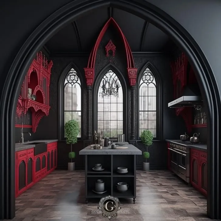 13821 diy gothic kitchen