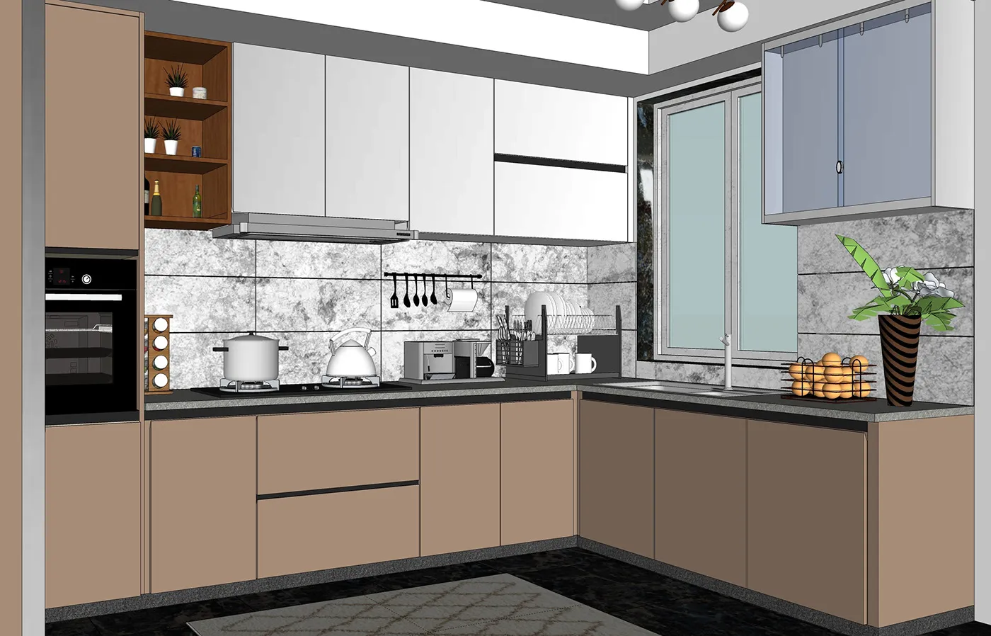 13822 kitchen decor sketchup lighting