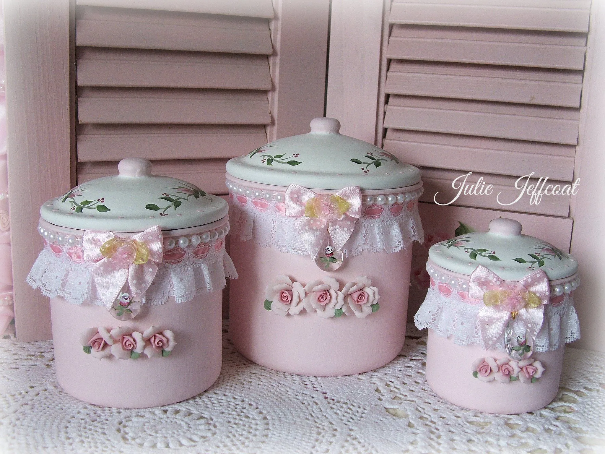13828 pink kitchen canisters maintenance