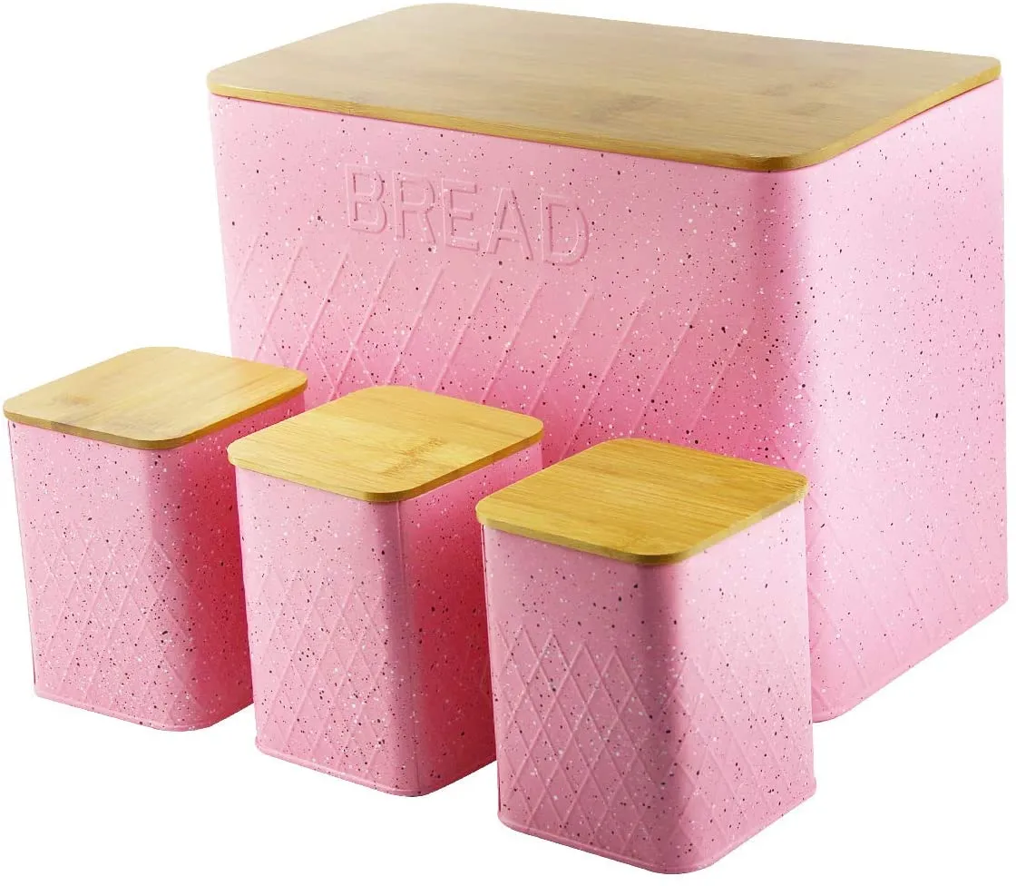 13828 pink kitchen canisters placement