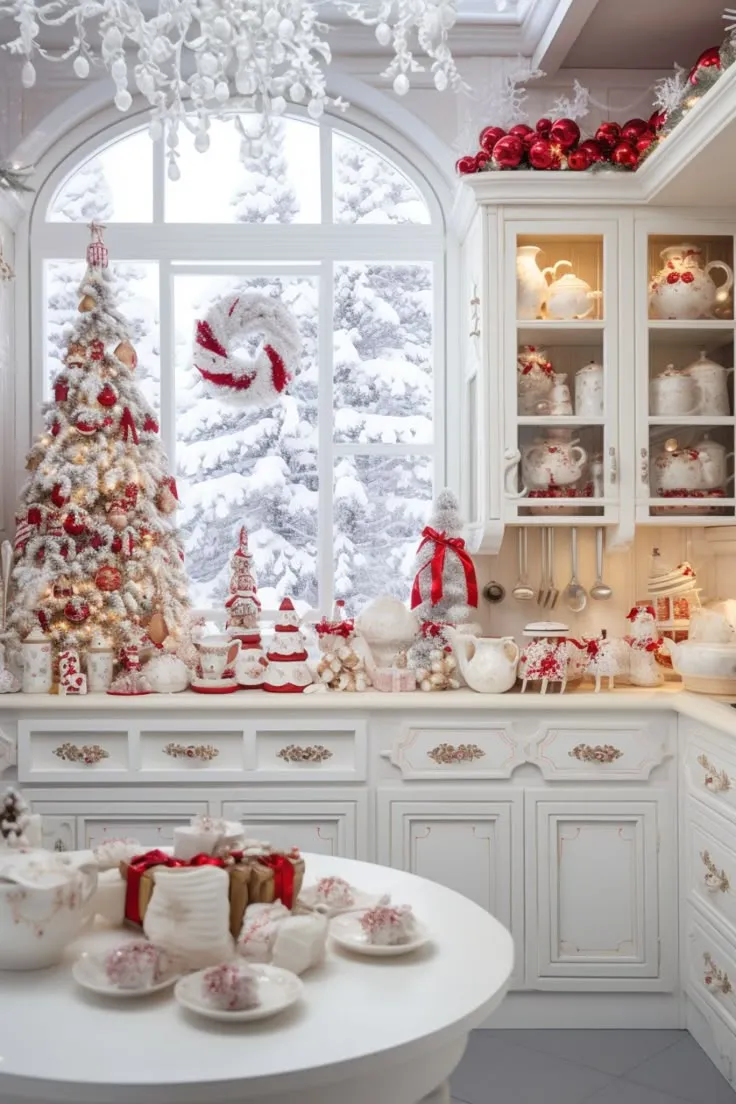 13834 modern christmas kitchen