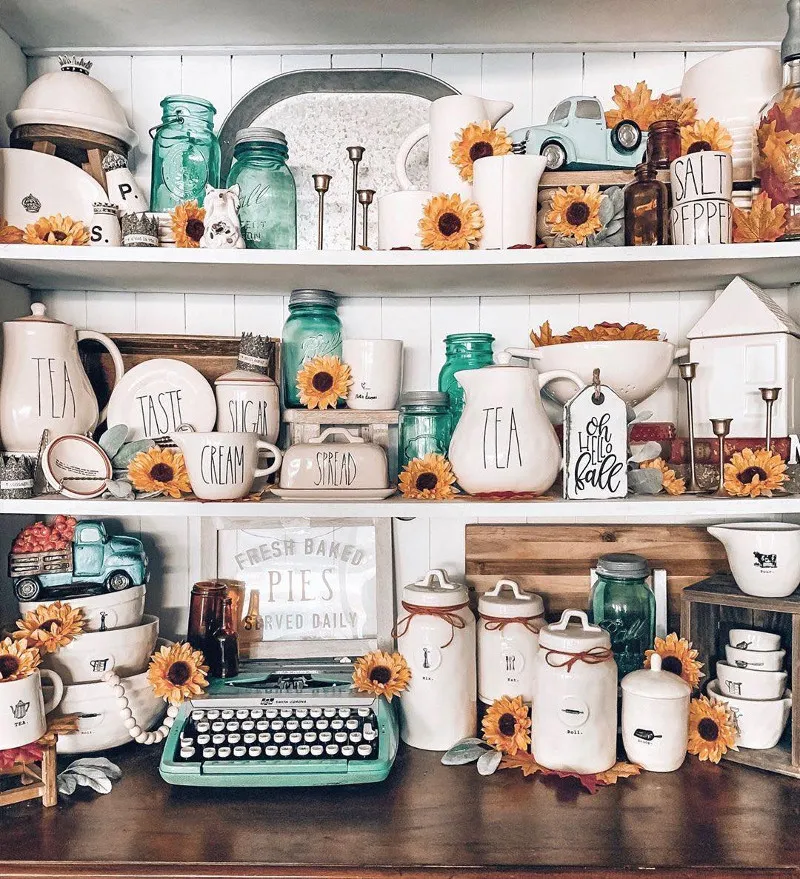 13844 rustic sunflower kitchen