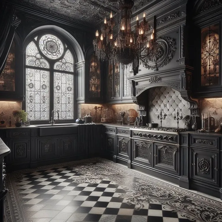 13861 gothic kitchen texture materials