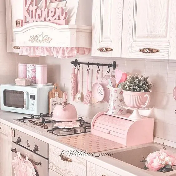 13879 pink kitchen accessories