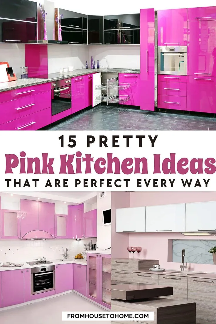 13879 pink kitchen cabinets