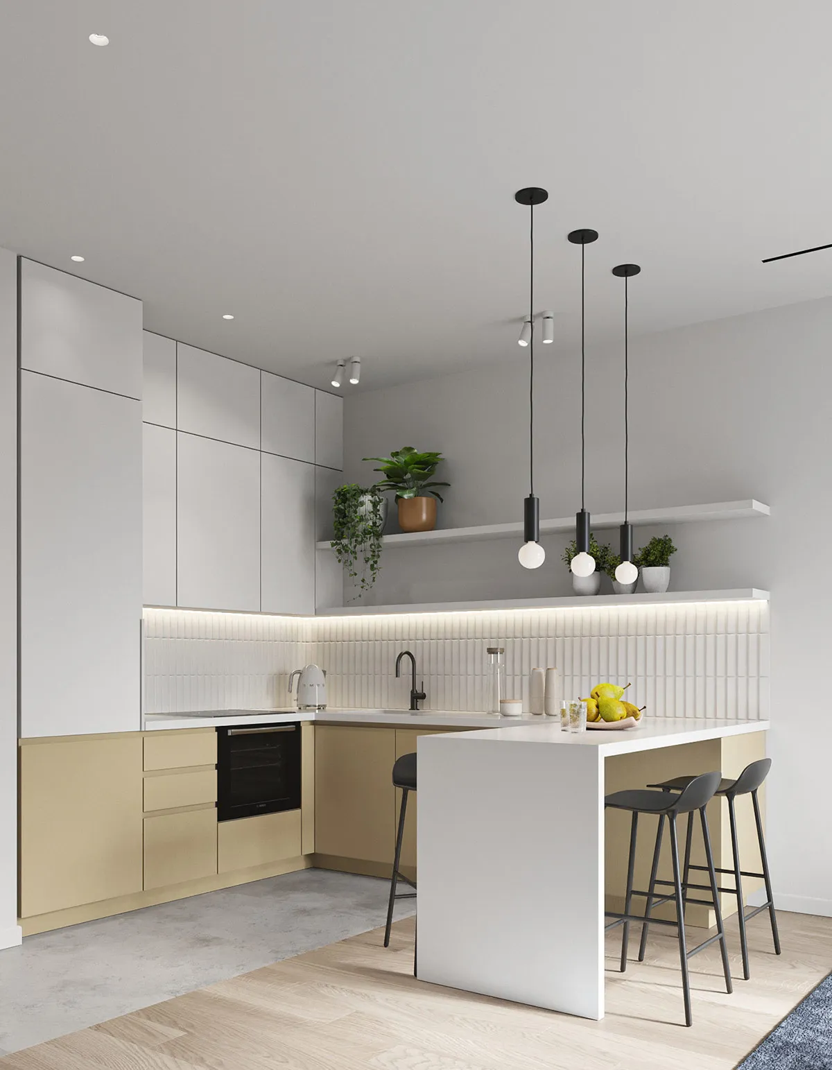 13881 blue kitchen appliances