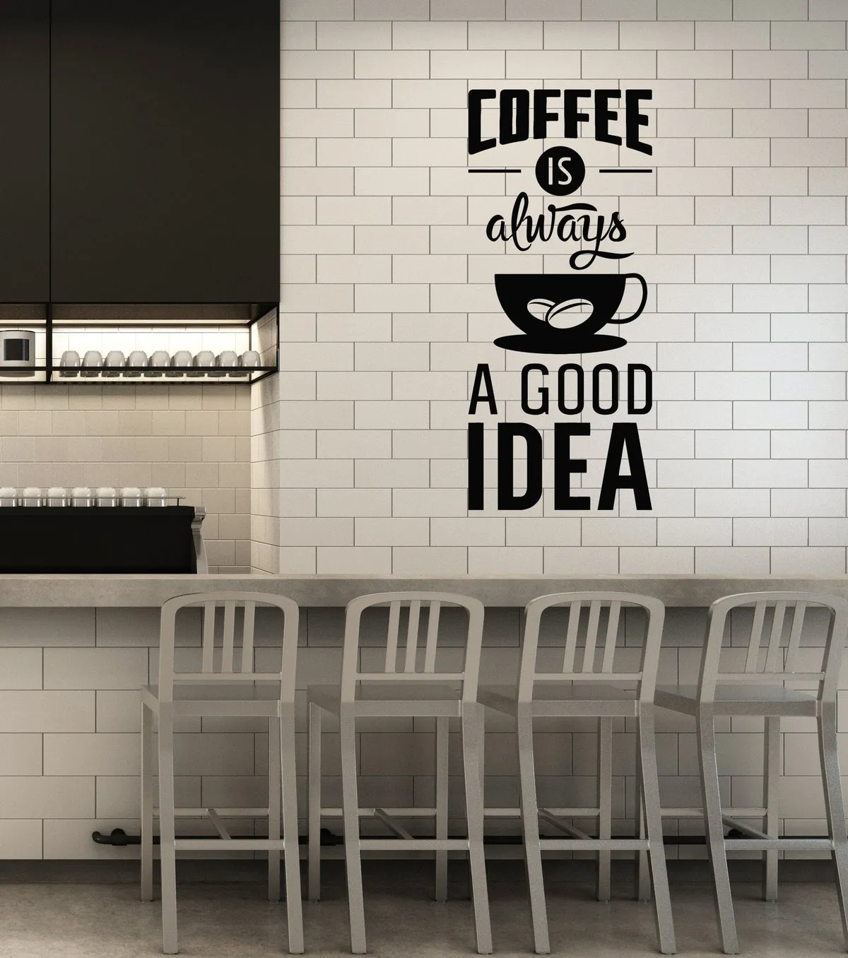 13898 coffee quotes wall art