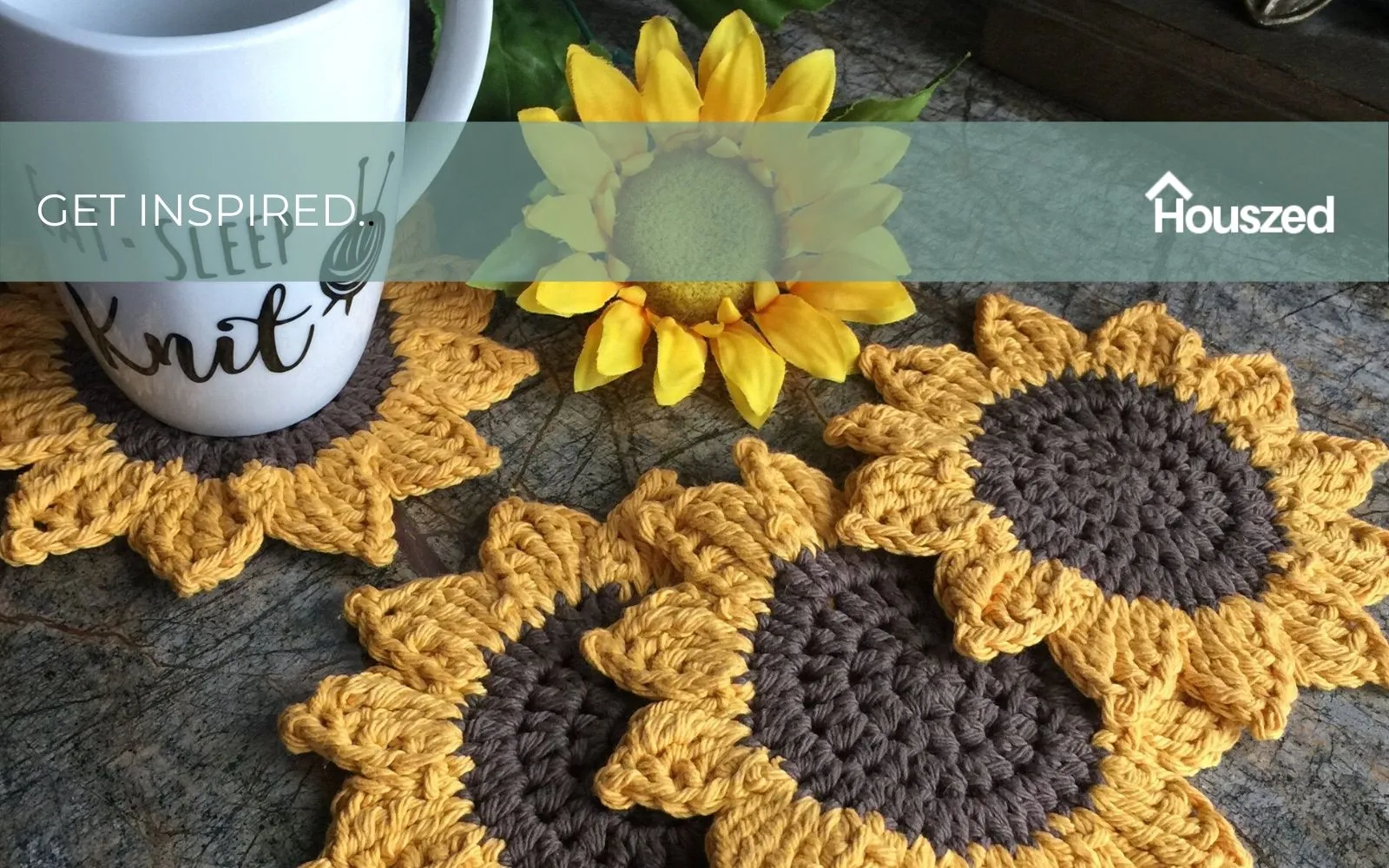 13905 sunflower utensil holder