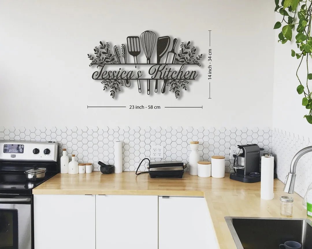 13952 metal wall art kitchen