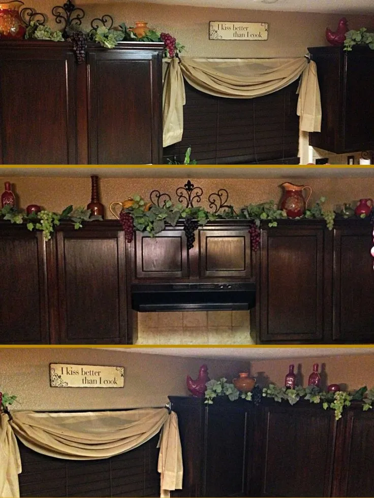 13973 kitchen decor grapes wine 4