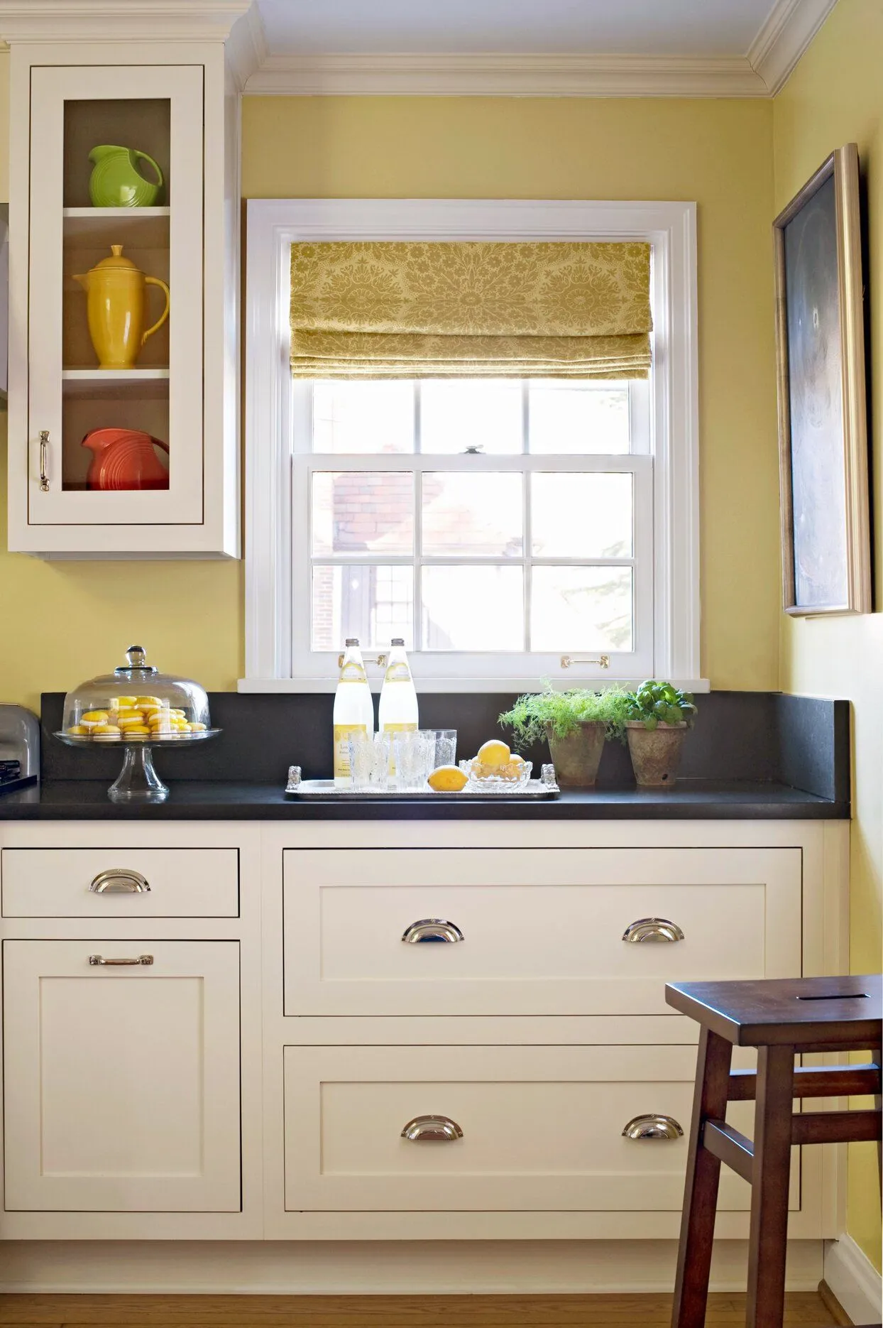 13989 yellow gray kitchen textiles