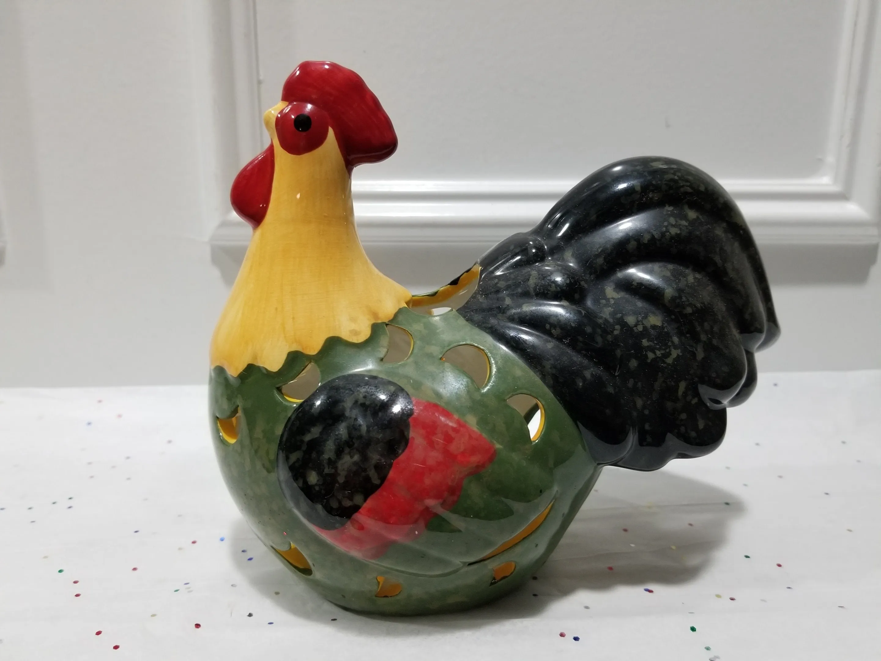 14001 ceramic rooster kitchen decor image 5