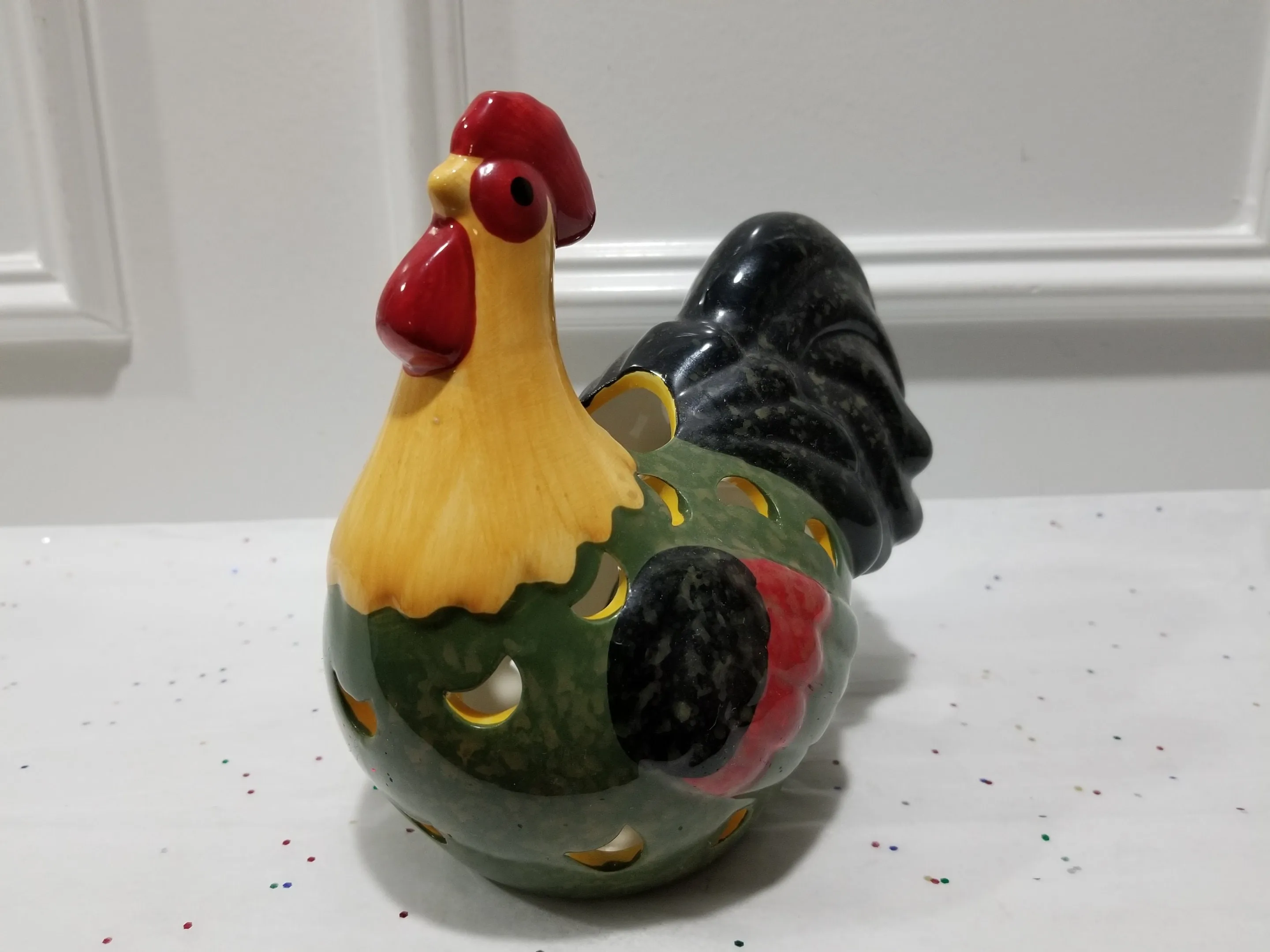 14001 ceramic rooster kitchen decor image 6