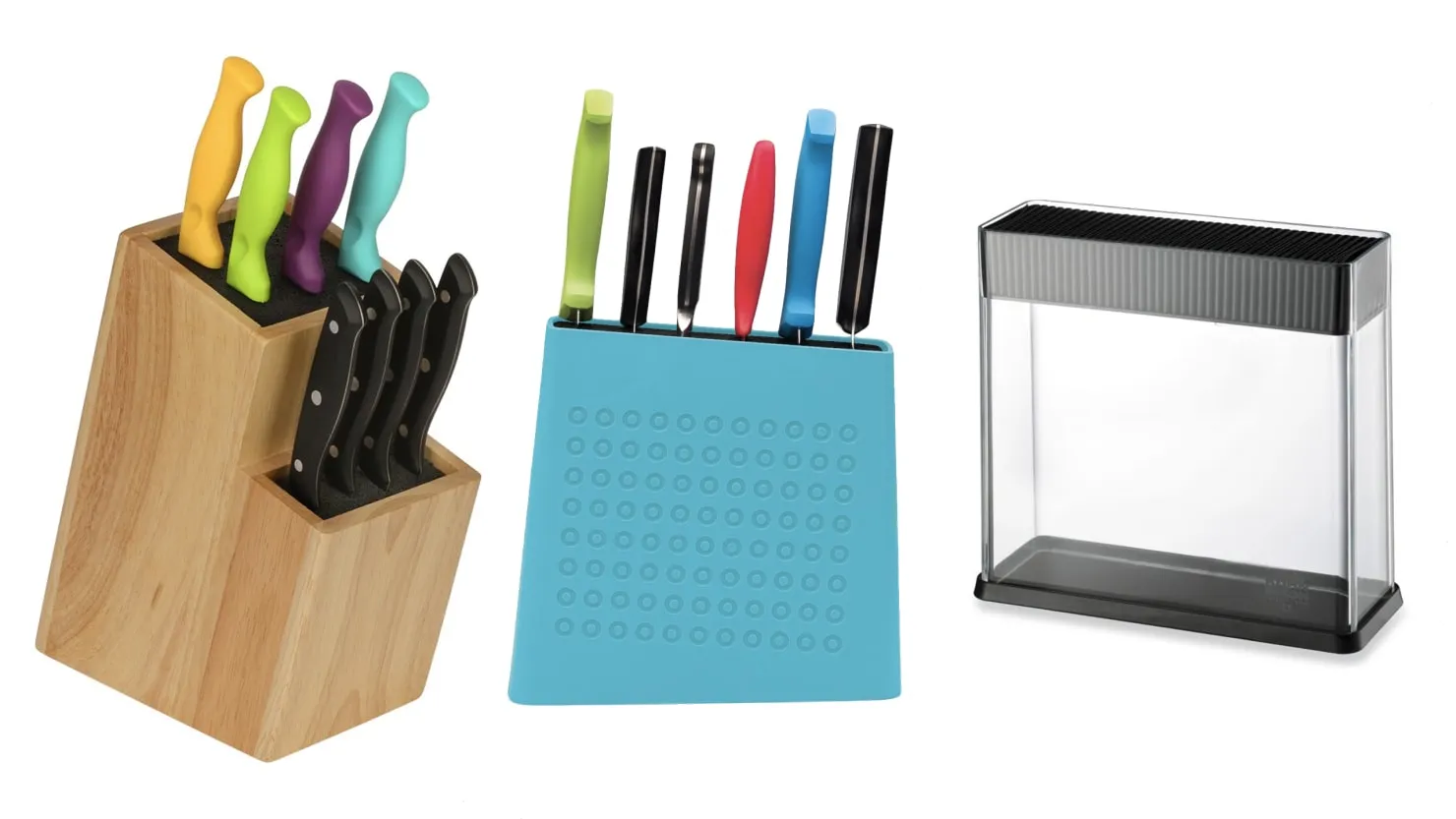 14004 metal knife block kitchen decor