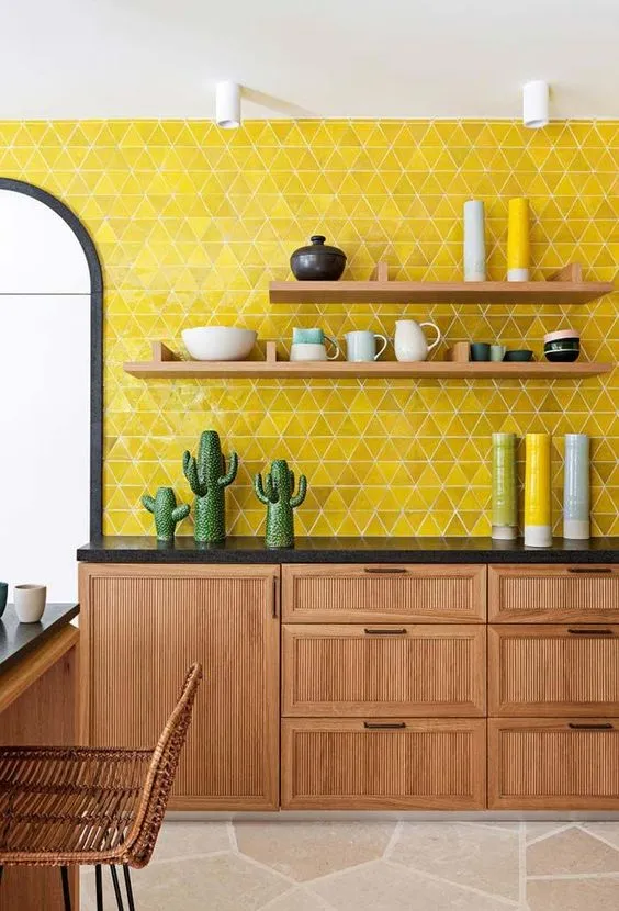14064 yellow kitchen decor